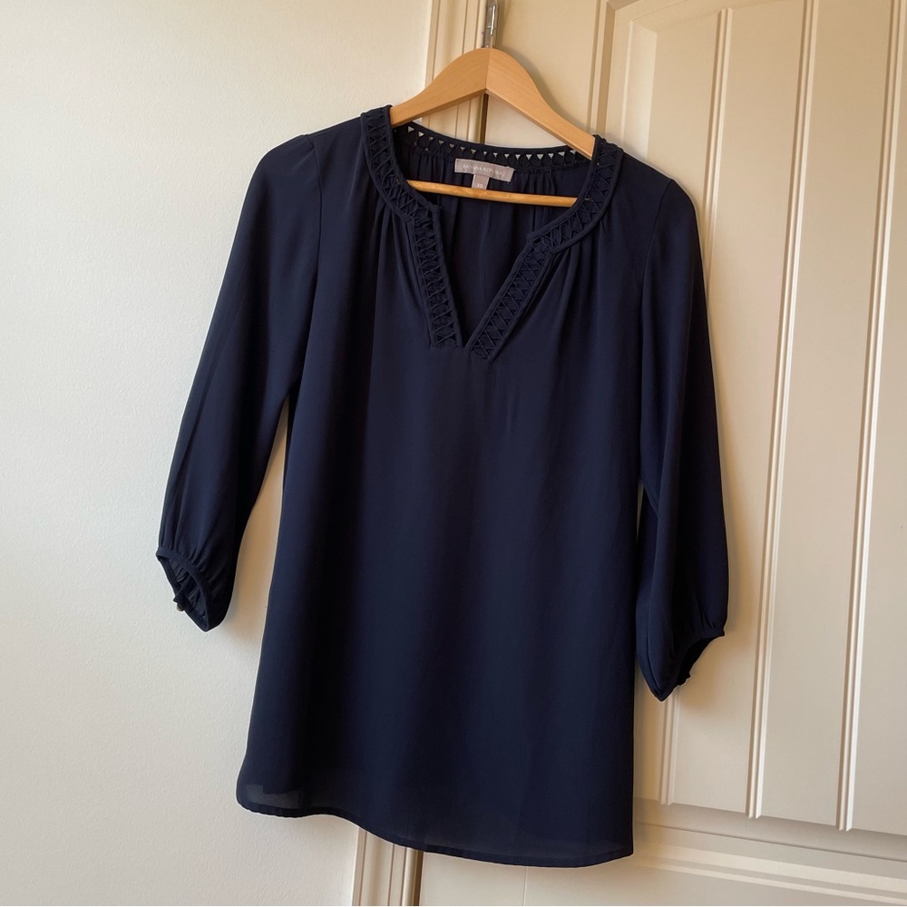 Banana Republic Navy Blouse - Size XS